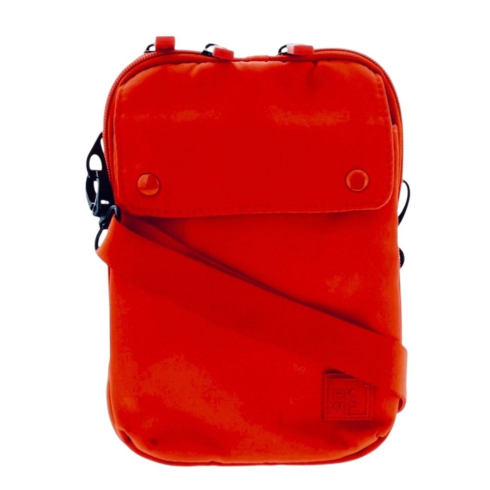 IHKWIP The XL Everyday Essentials Crossbody Faded Indigo Red Nylon Multi-Pockts